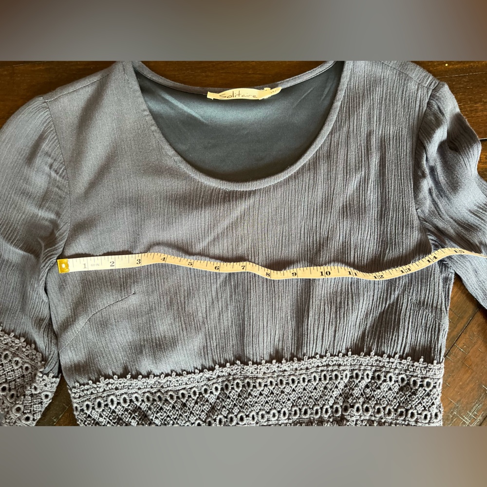Solitaire Charcoal Long Sleeve Dress - Picture 7 of 12
